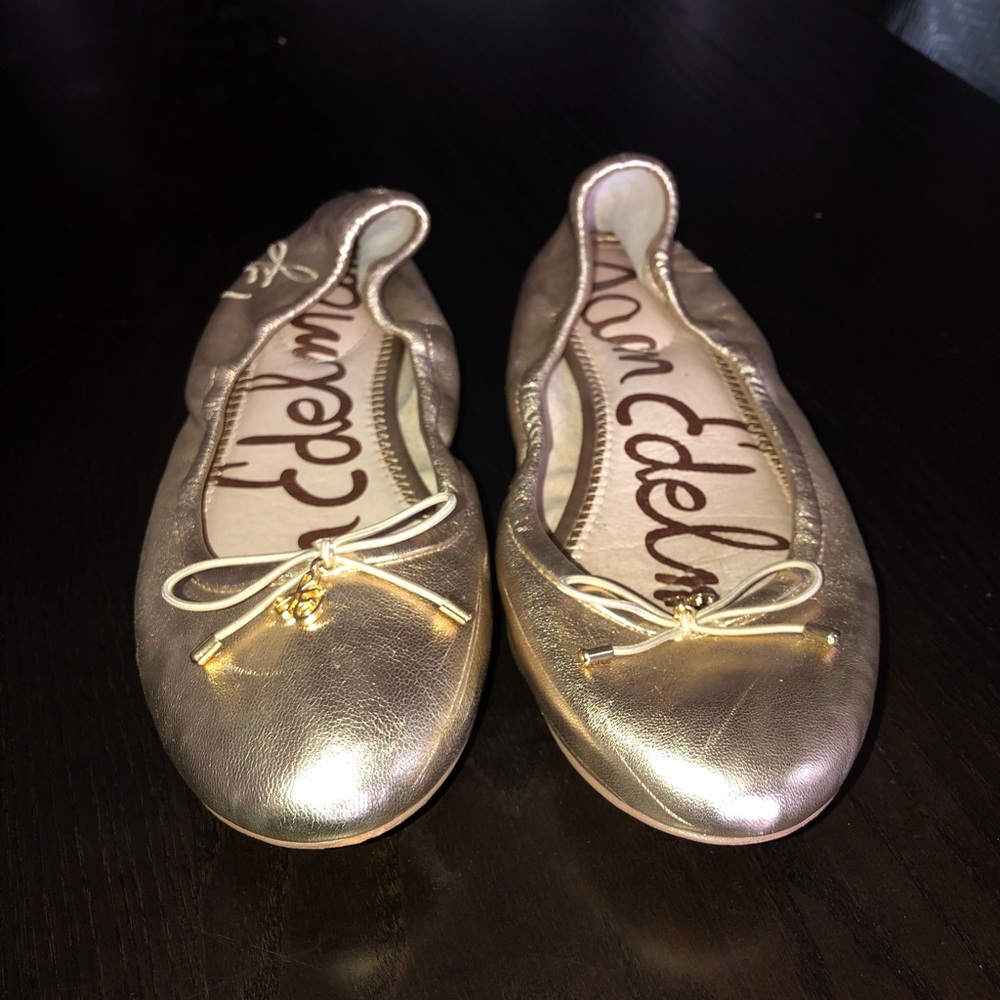 Fancy Gold flats